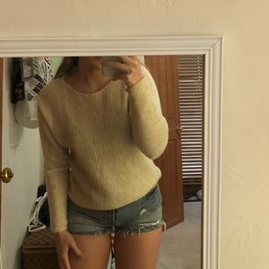 Abercrombie & Fitch Cream Sweater